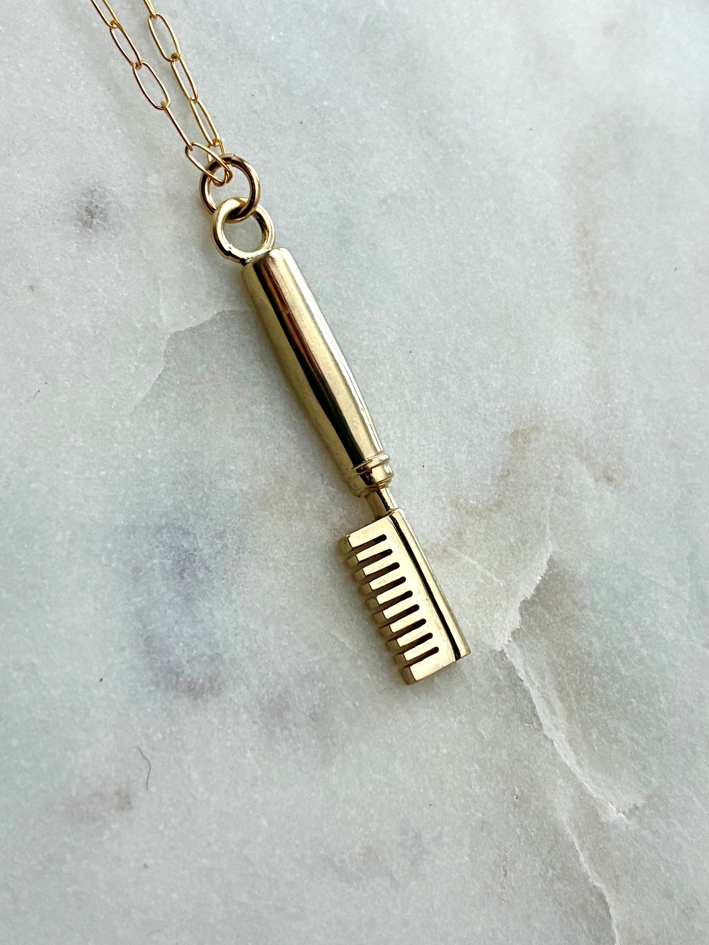 Hot Comb Charm Necklace