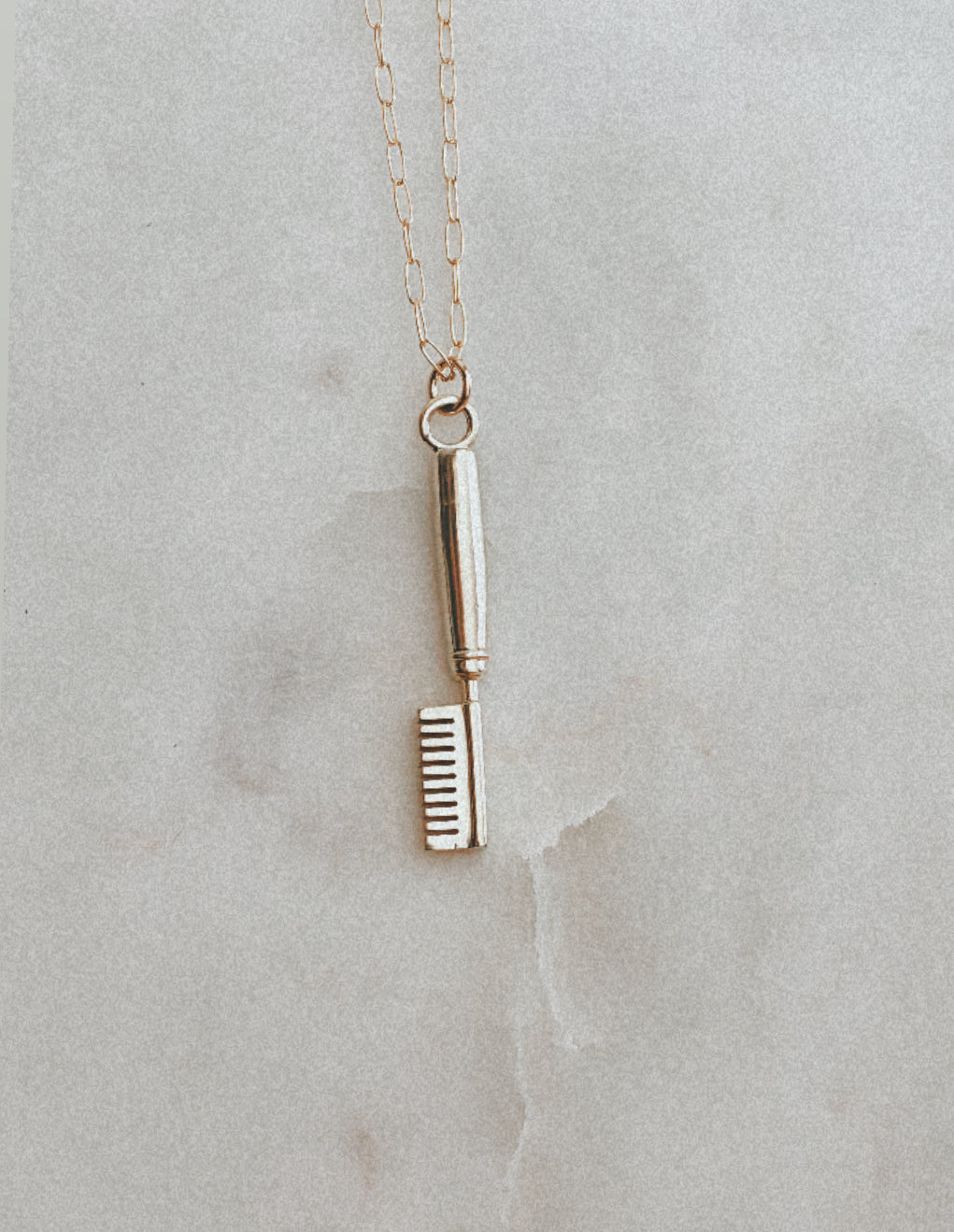 Hot Comb Charm Necklace