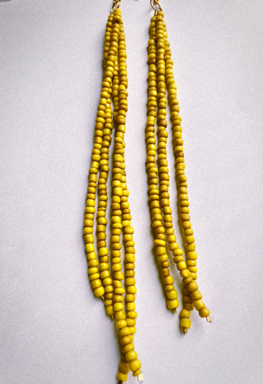 Molten Glass Beaded Earrings