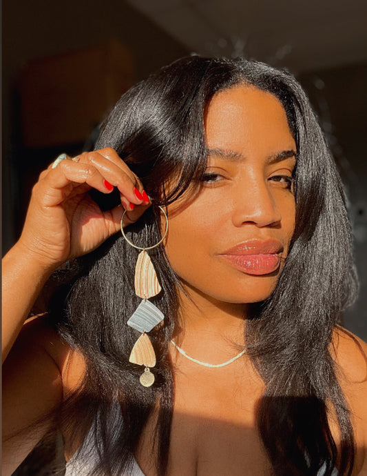 Broken Shell Earring.