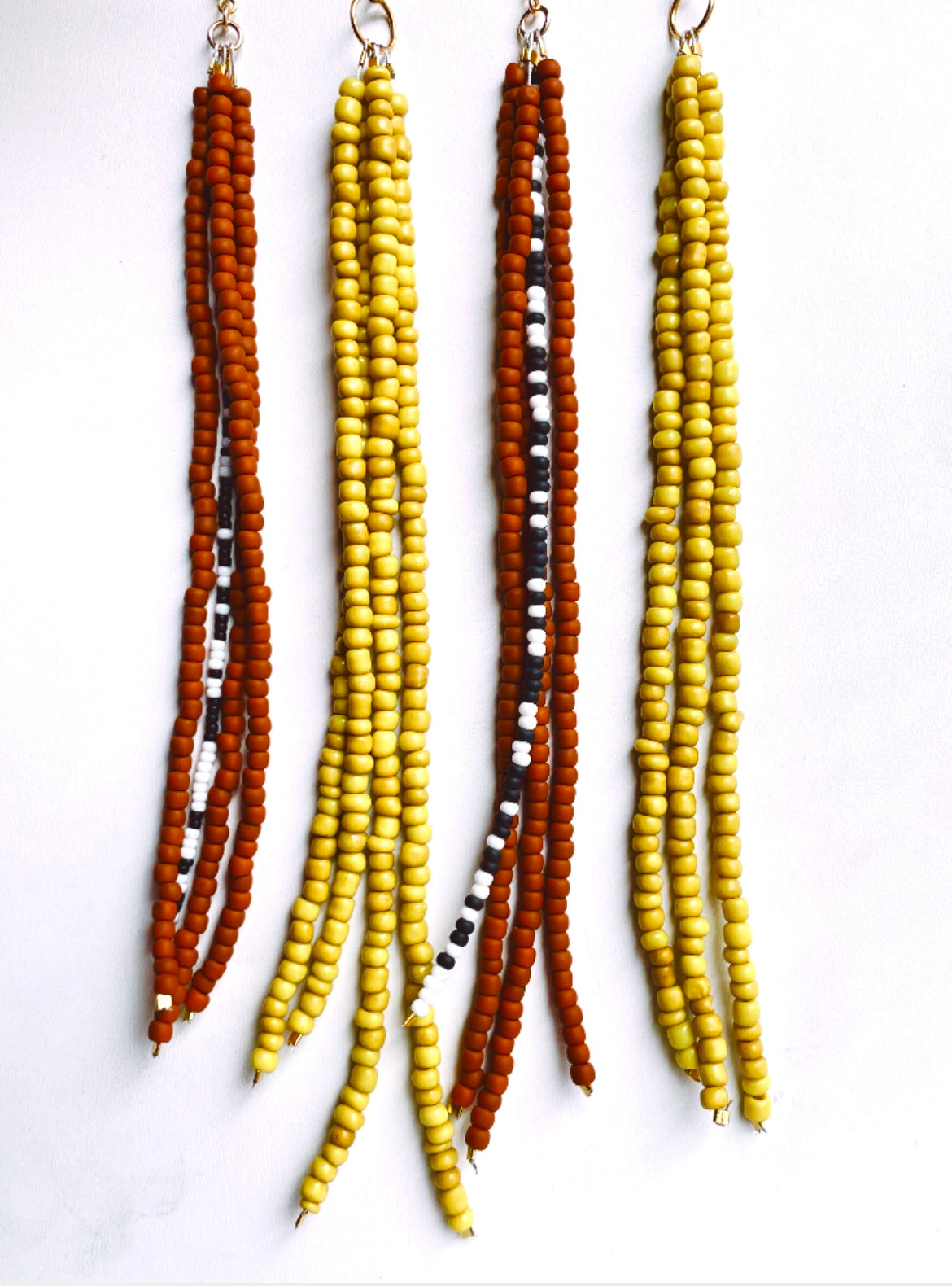 Molten Glass Beaded Earrings
