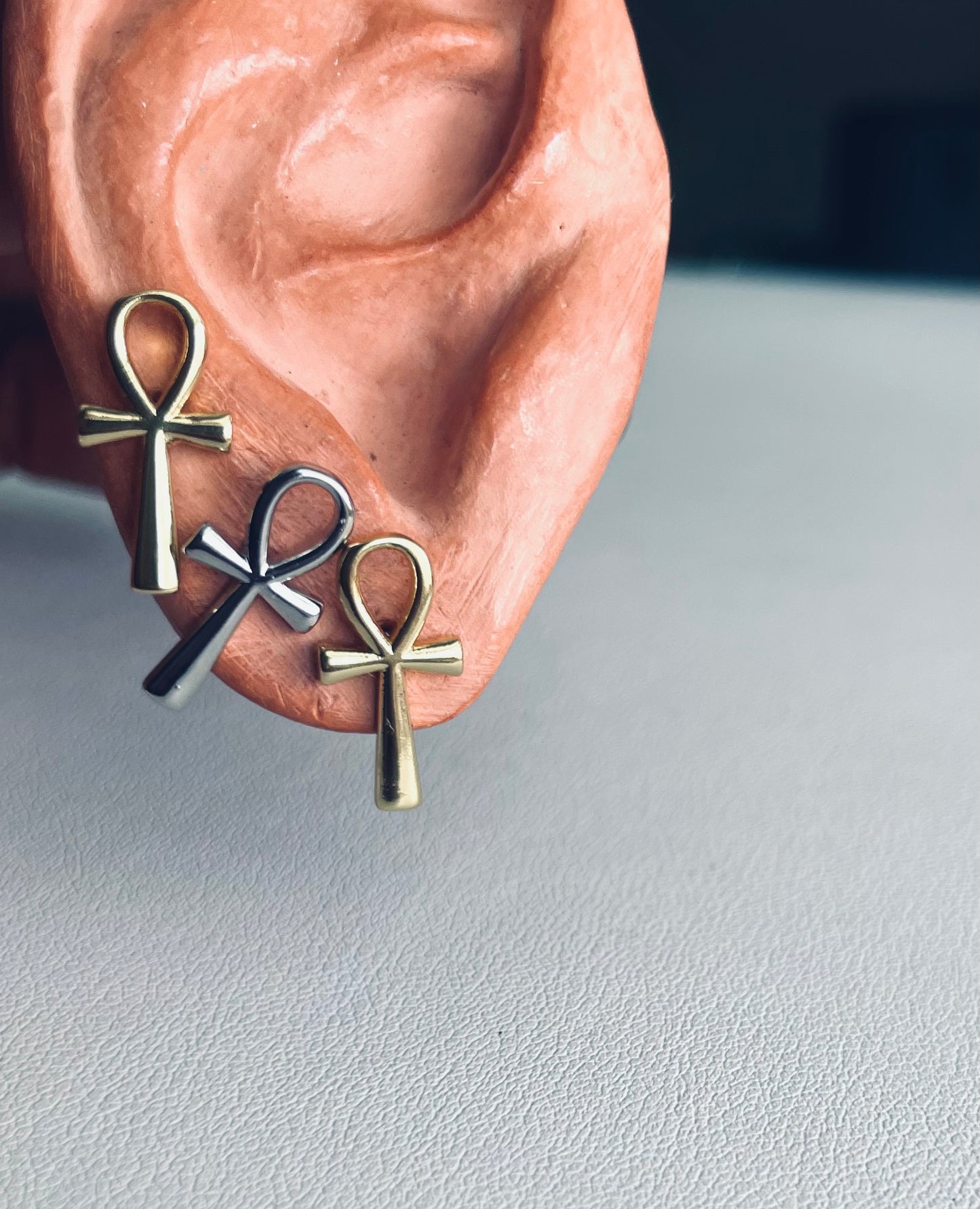Ankh Studs