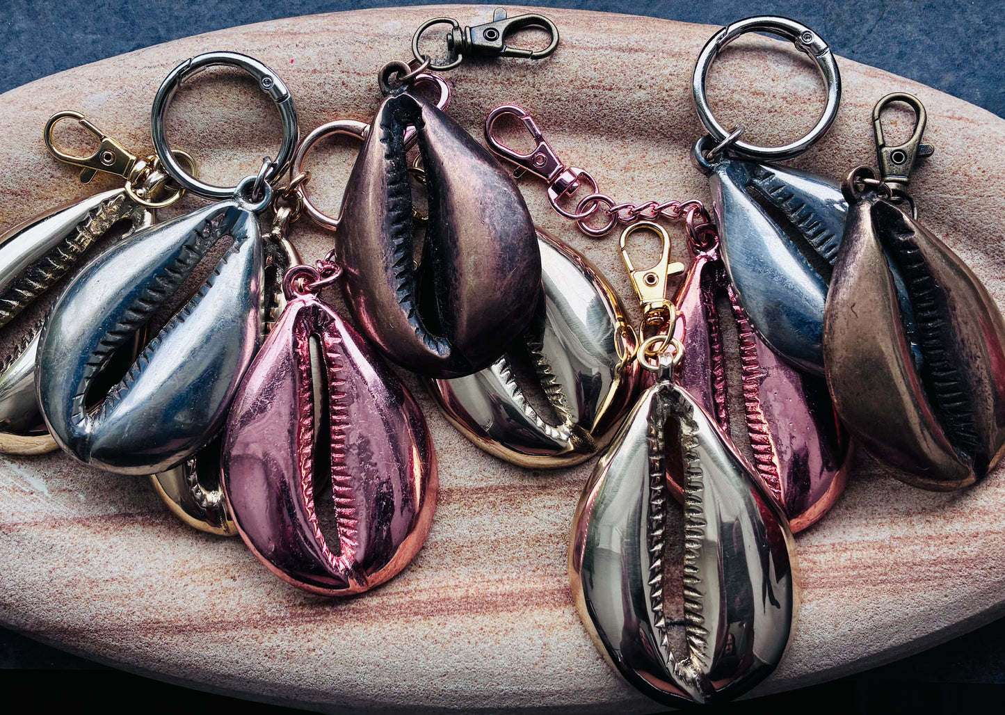 Big Ass Cowrie Keychain/Purse Charm