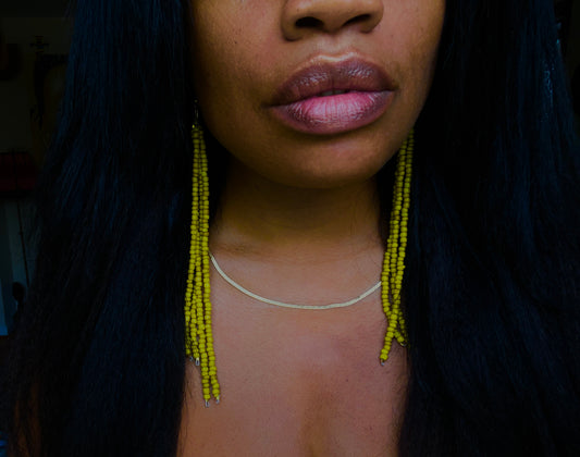 Molten Glass Beaded Earrings