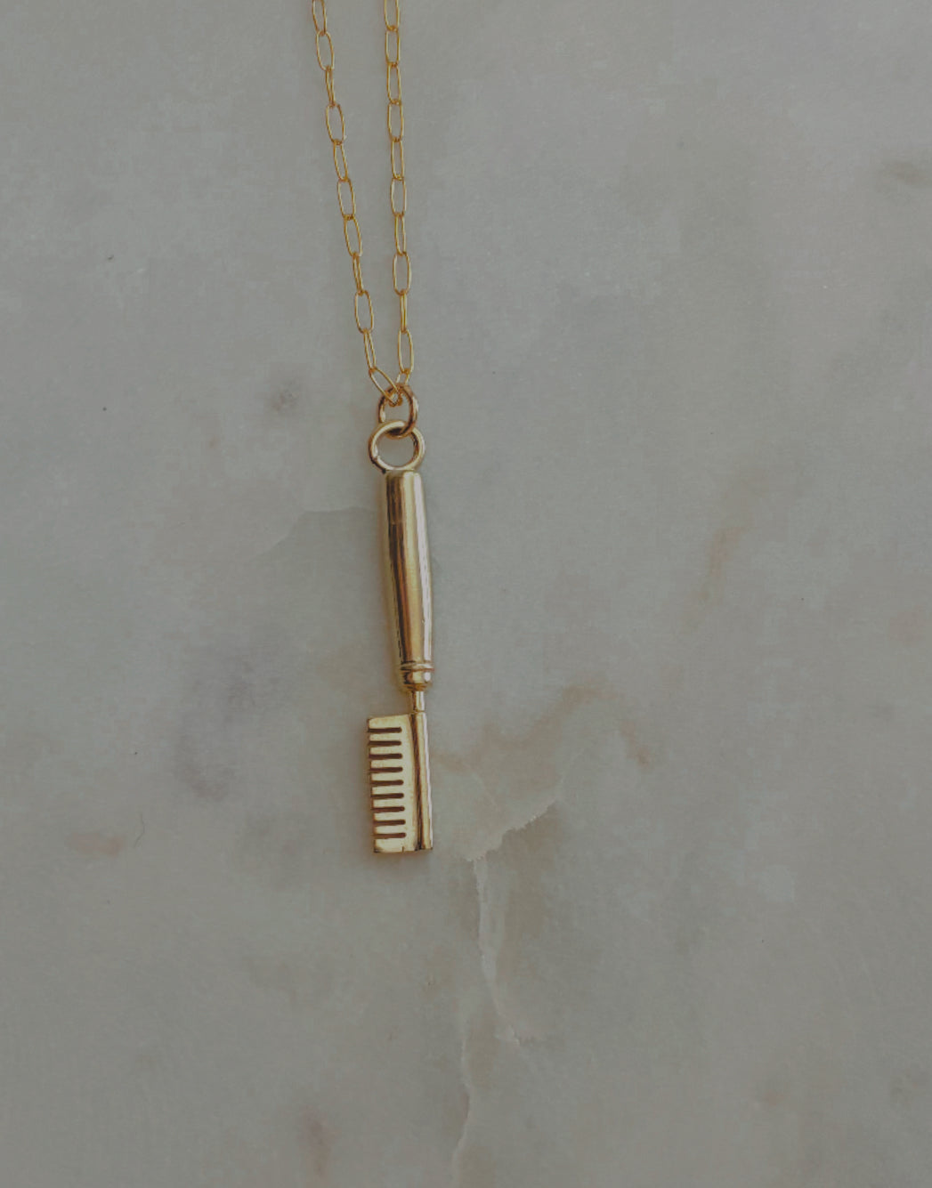 Hot Comb Charm Necklace