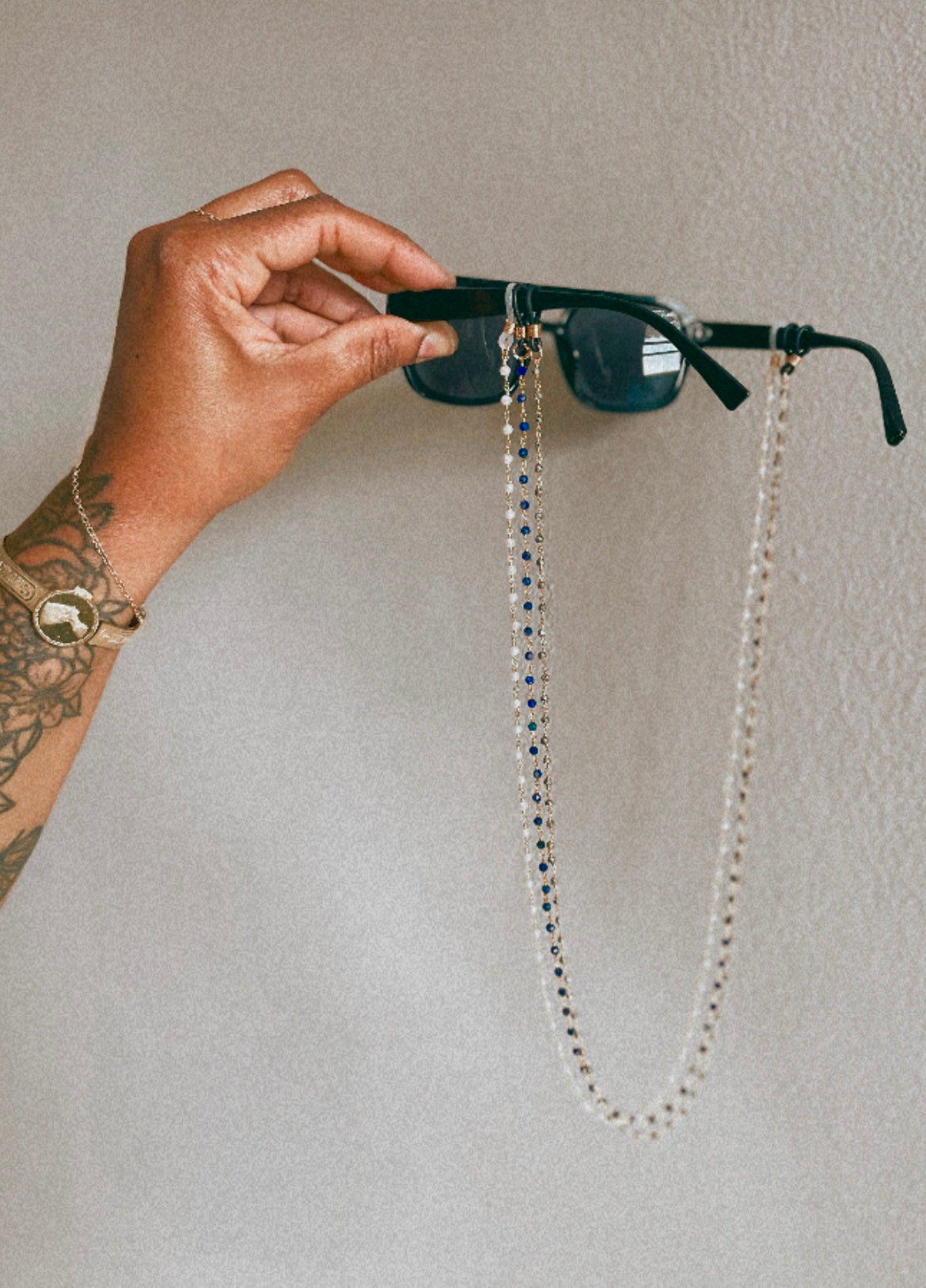 eyeglass chains.