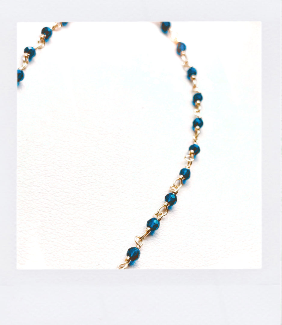 Lapis Beaded Bracelet