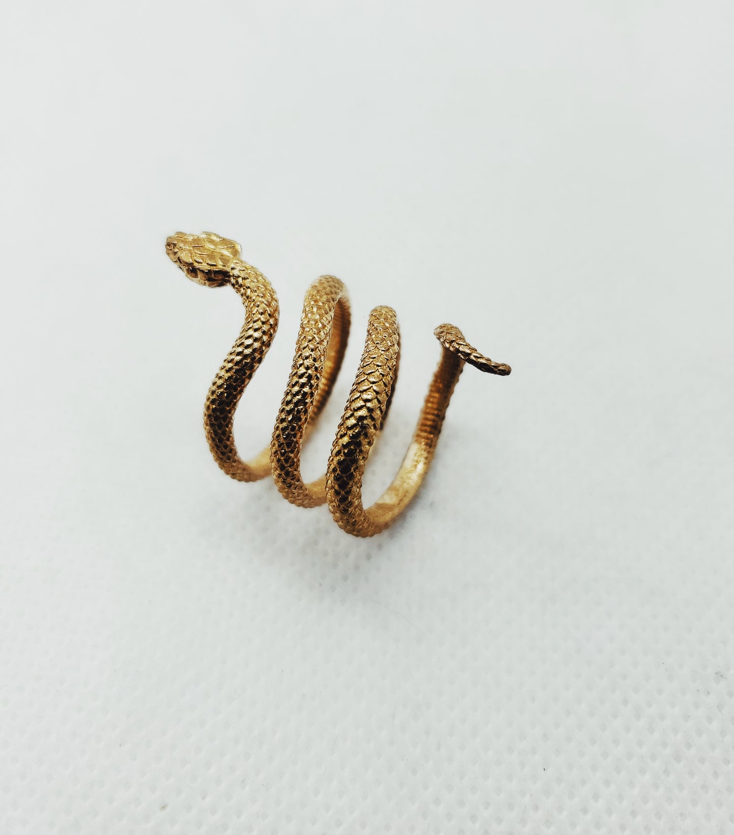 Etched Snake Ring