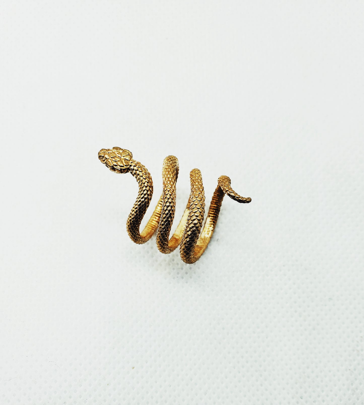 Etched Snake Ring