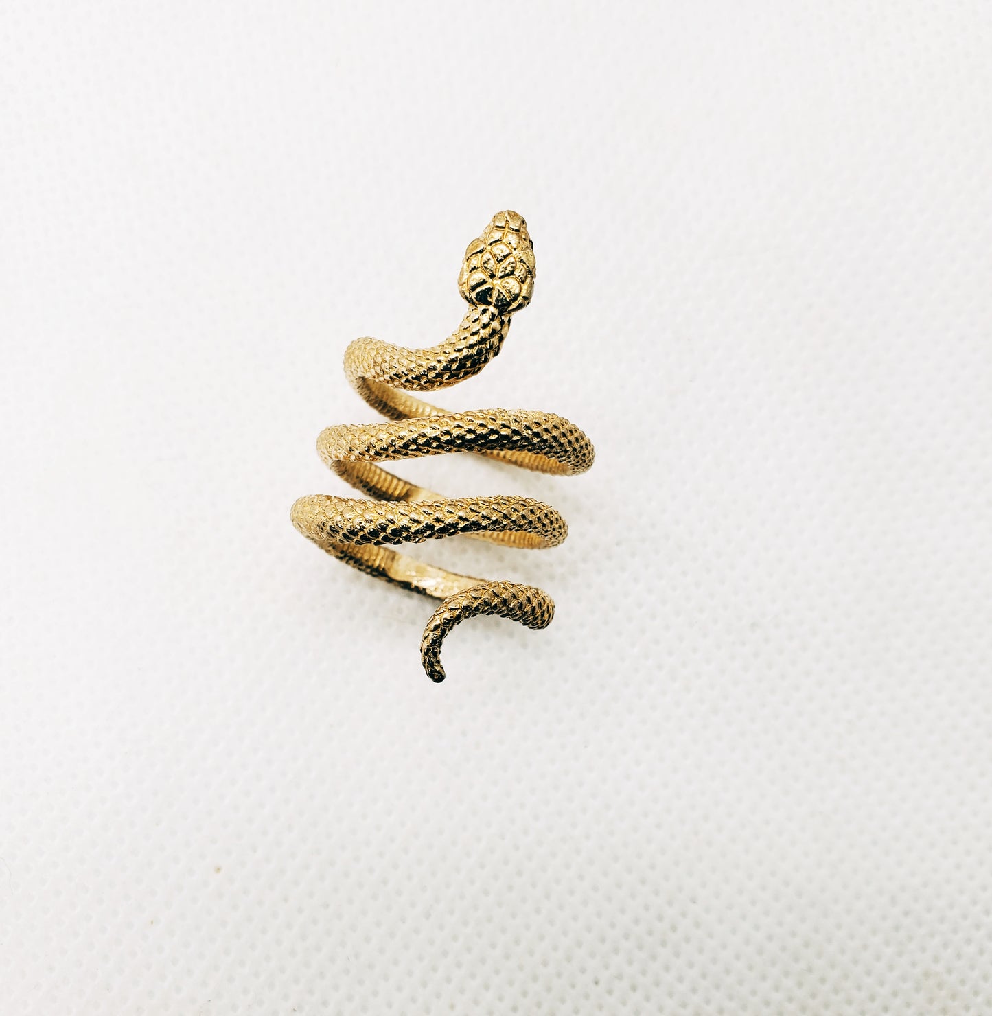 Etched Snake Ring
