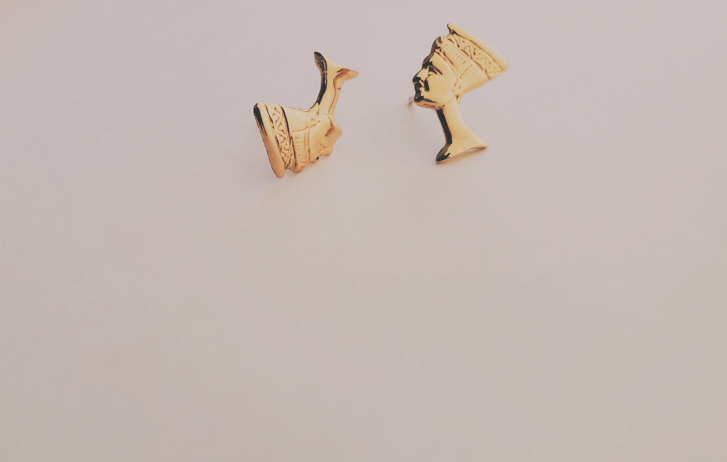 Little Nefertiti Studs * 14k by request, email for pricing*