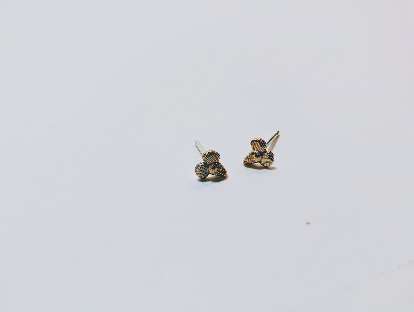 Mini Mask Studs * also in 14k *
