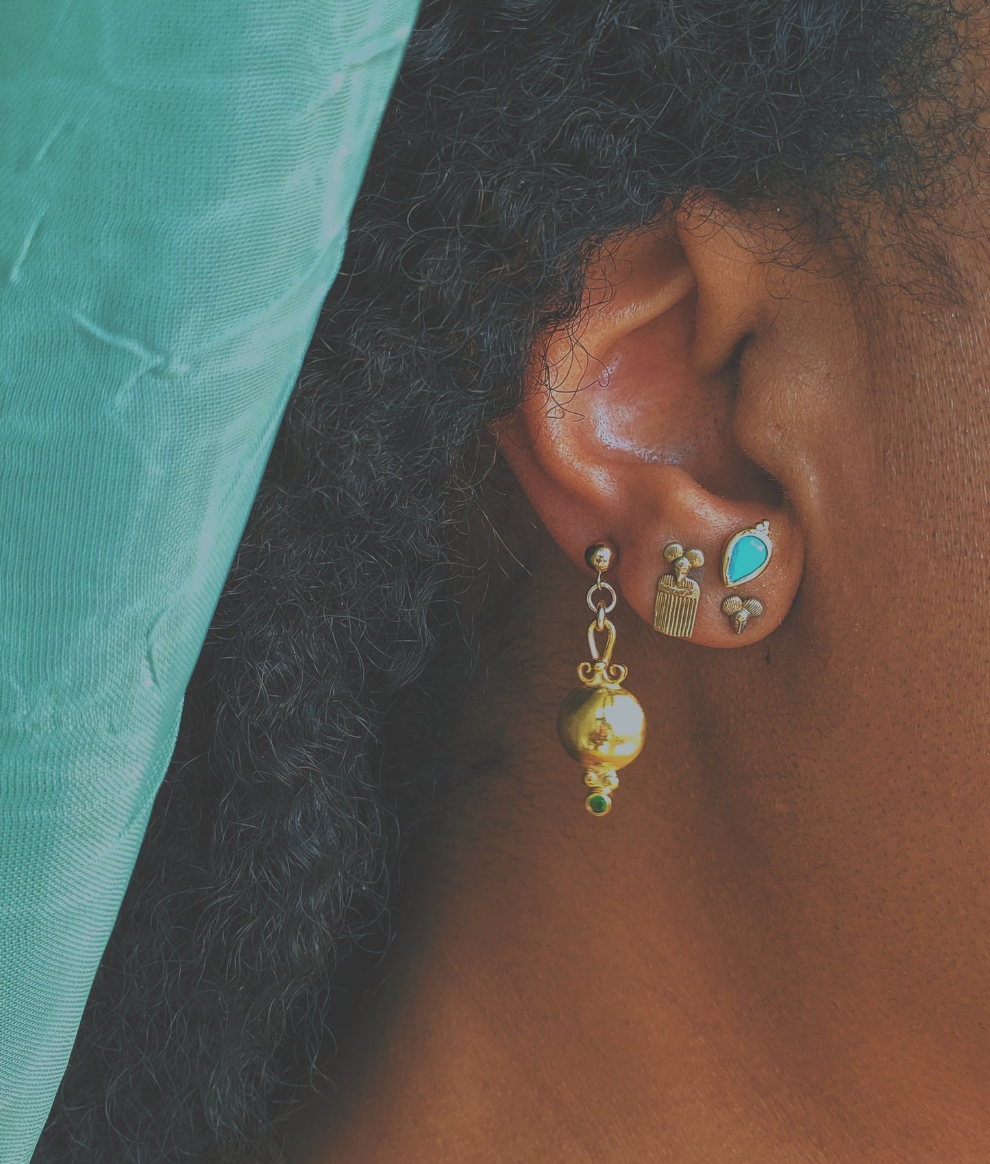 Akan Comb Studs