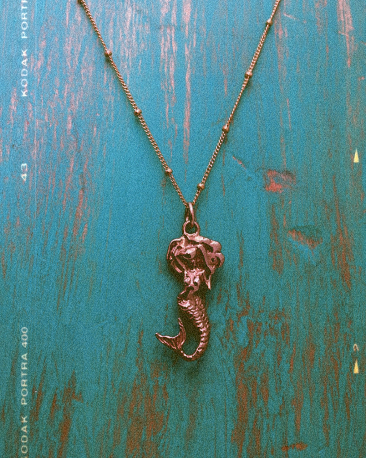 1" Afro Mermaid Necklace now in sterling silver & 14K GOLD!