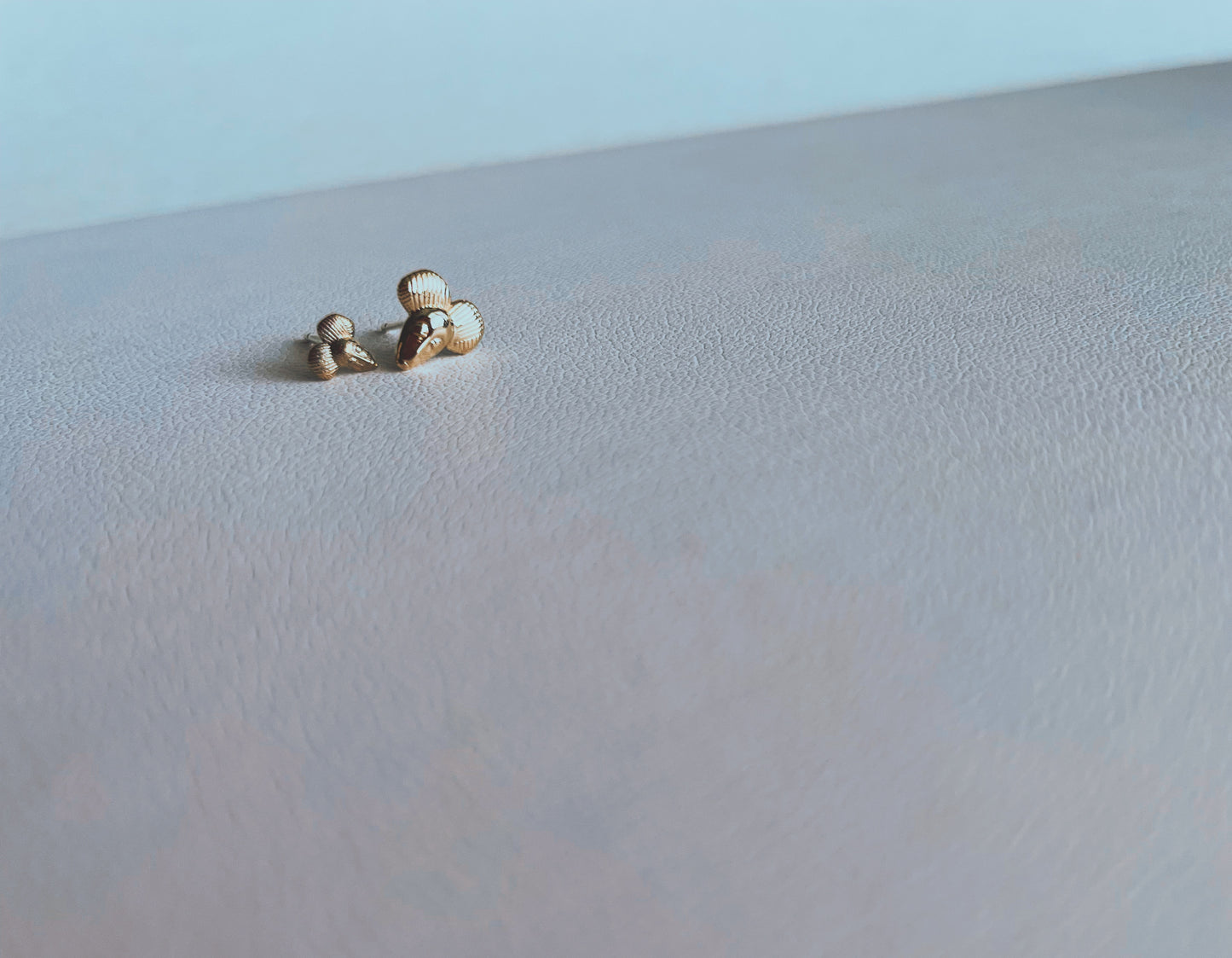 Mini Mask Studs * also in 14k *