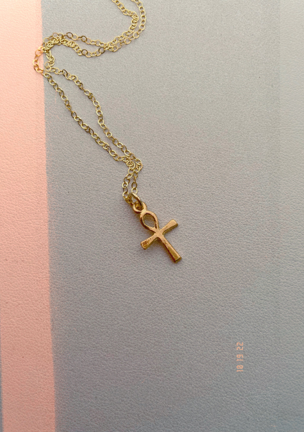 Mini Ankh Charm Necklace