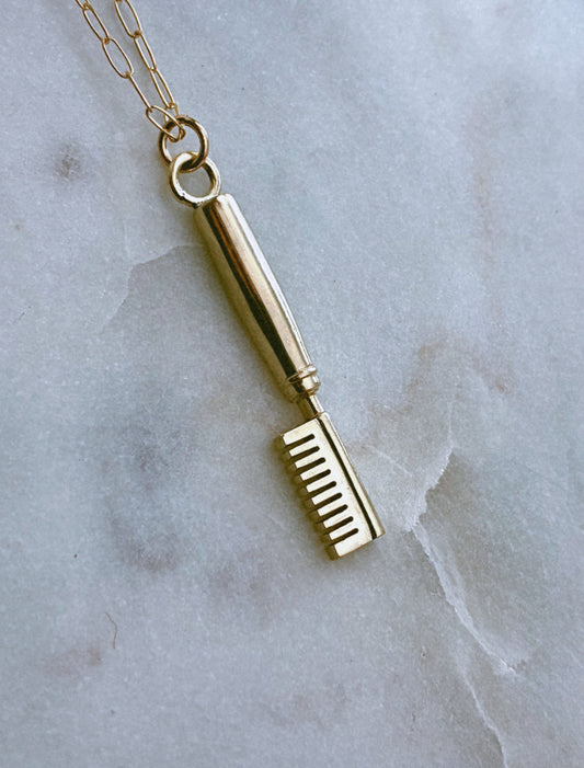 Hot Comb Charm Necklace