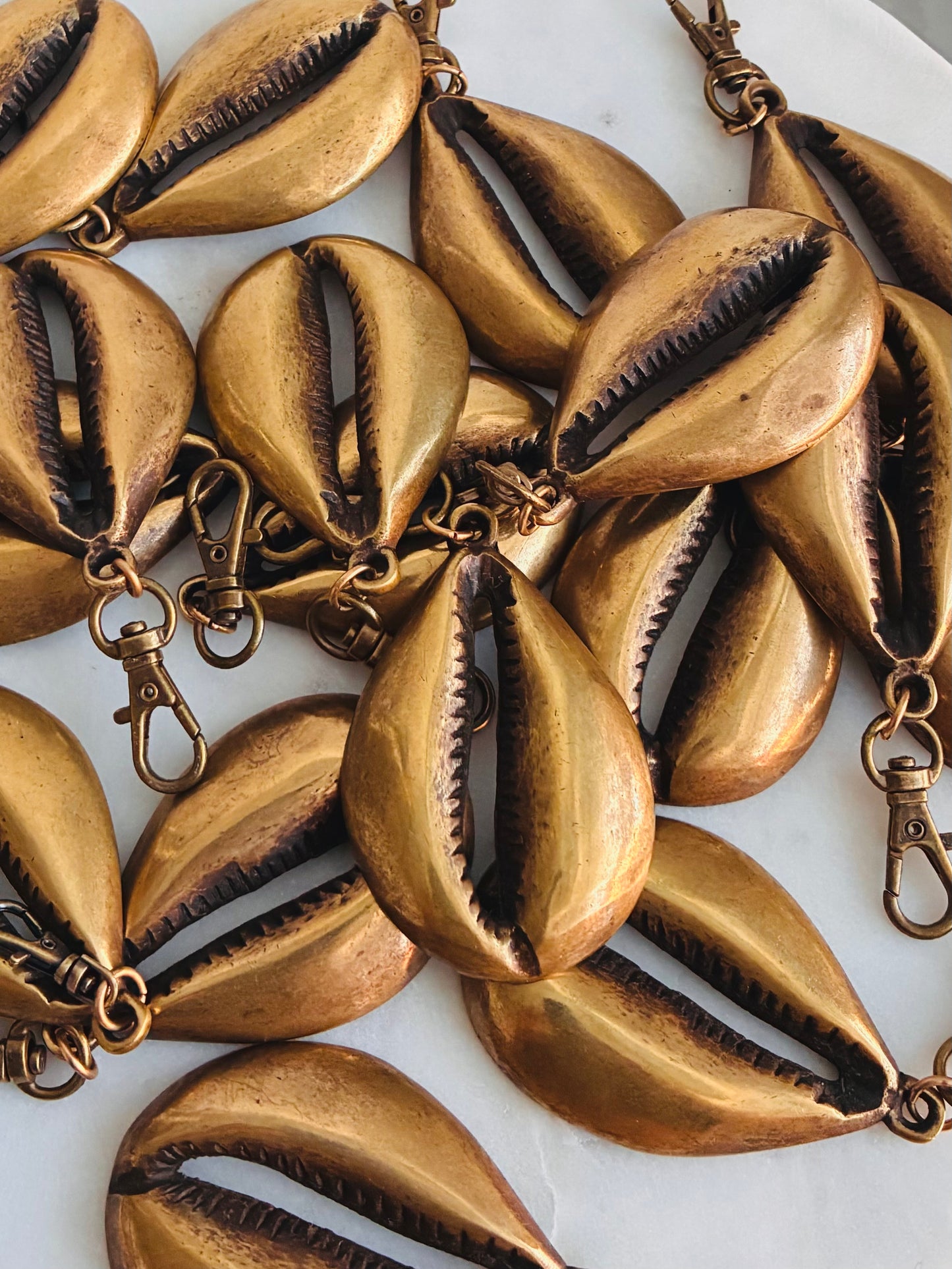 Big Ass Cowrie Keychain *multiple colors*