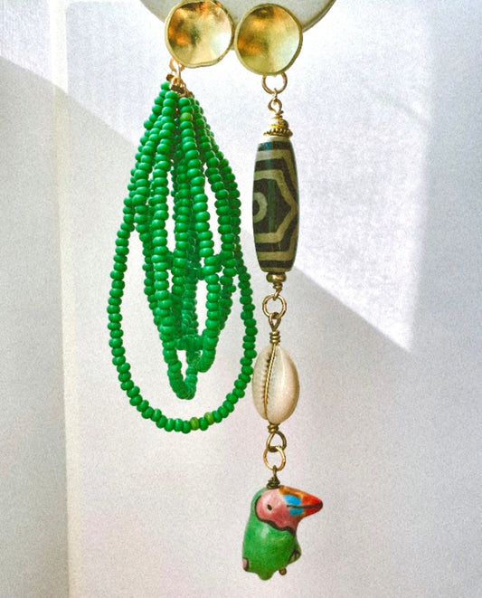 Pássaro Earrings