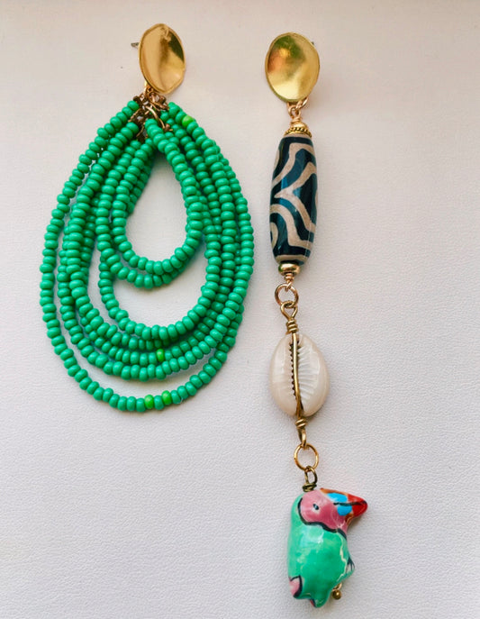 Pássaro Earrings