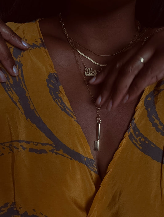 Hot Comb Charm Necklace