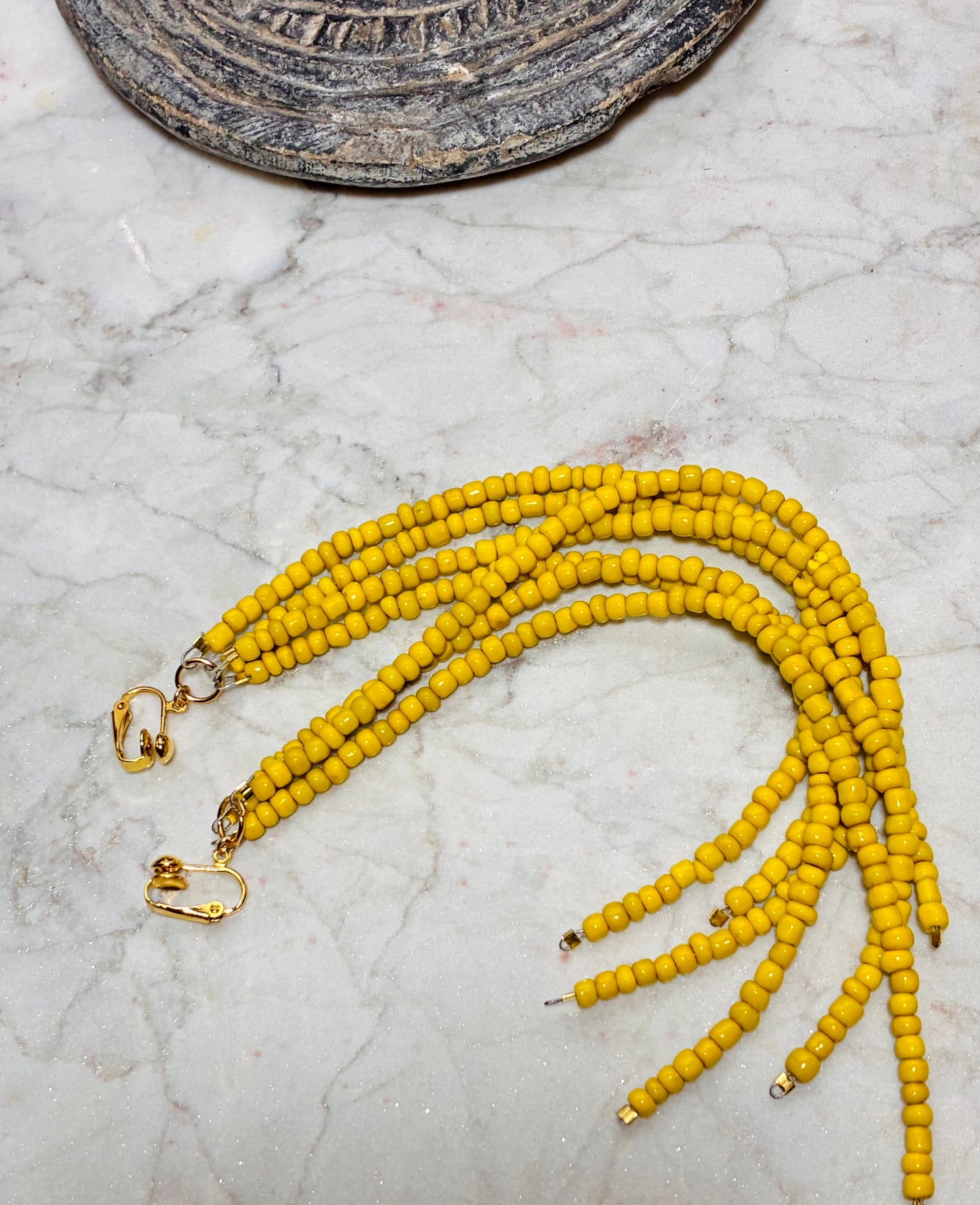 Molten Glass Beaded Earrings