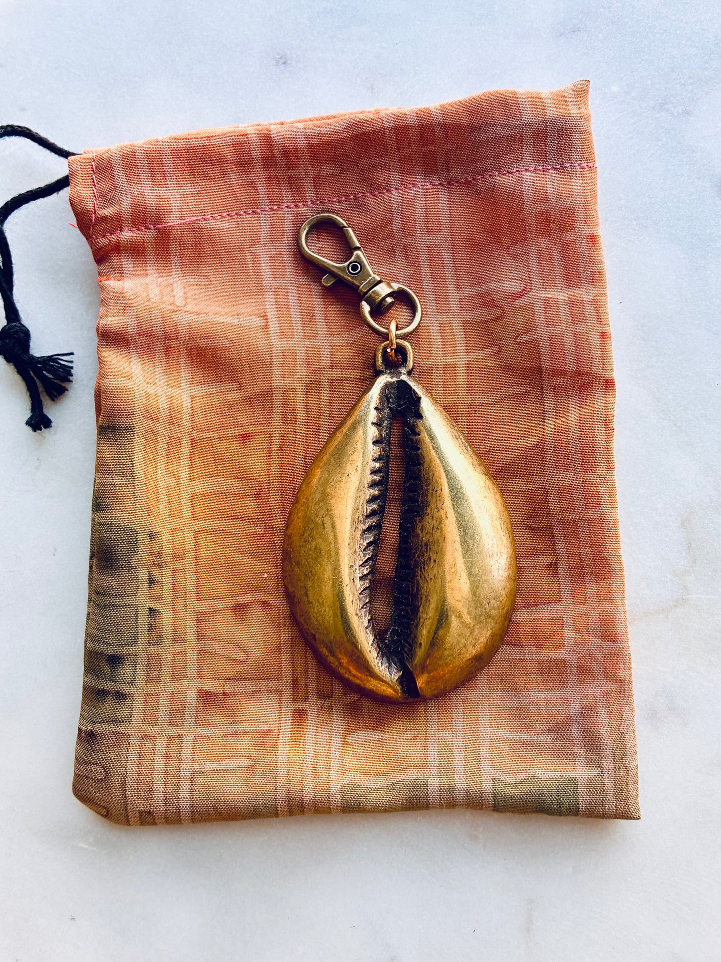 Big Ass Cowrie Keychain *multiple colors*