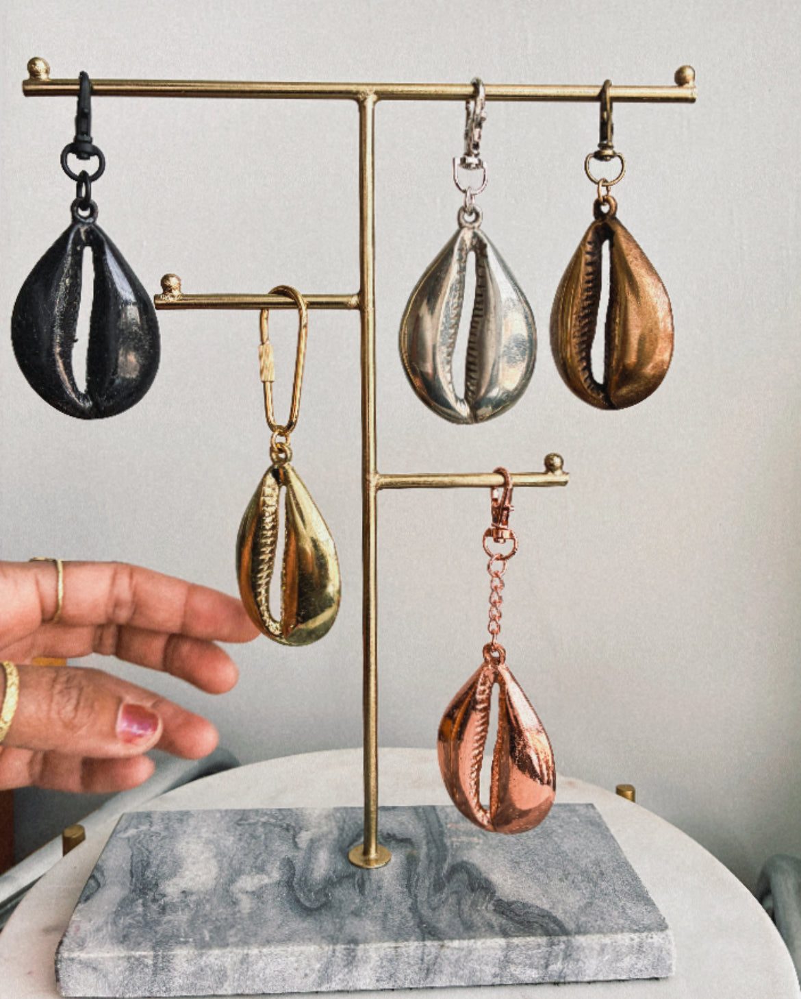 Big Ass Cowrie Keychain/Purse Charm