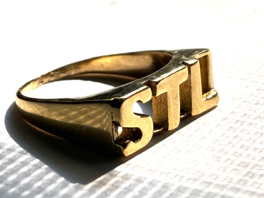 STL Signet Ring
