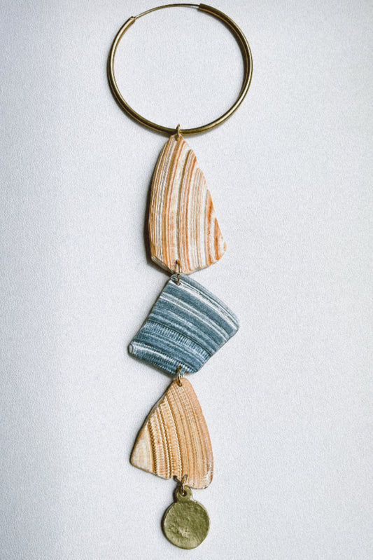 Broken Shell Earring.