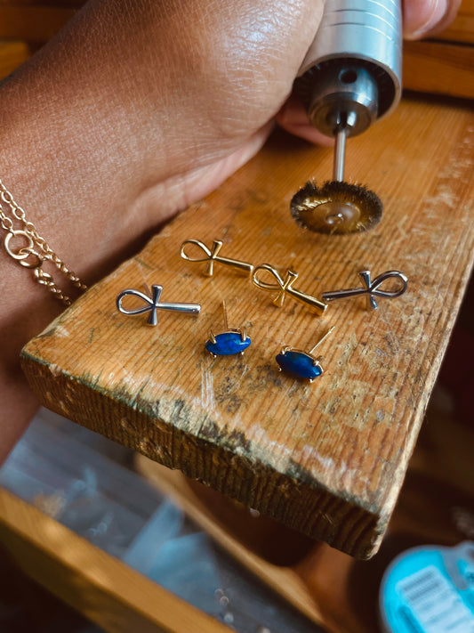 Ankh Studs
