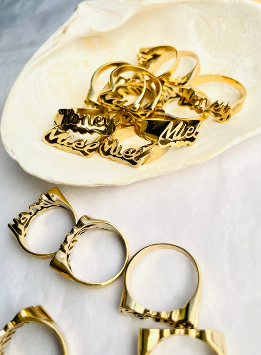 SALE Sweetness In All Things Honey Miel Ring