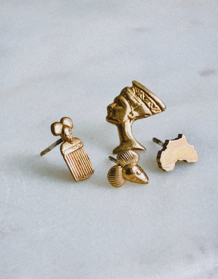 Akan Comb Studs *1 pair left*