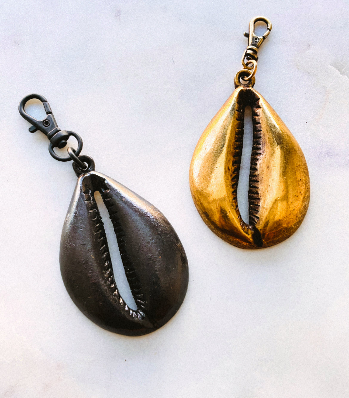 Big Ass Cowrie Keychain *multiple colors*