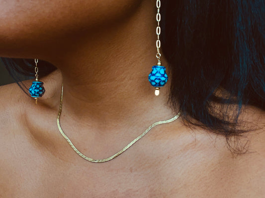 Ceramic Vase Pendulum Earrings