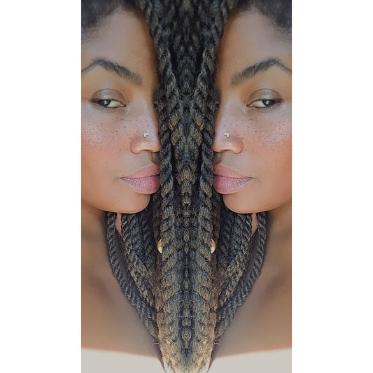 14k Gold Africa Nose Stud